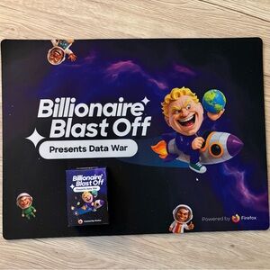 Billionaire Blast Off Card Game By Firefox With Playmat